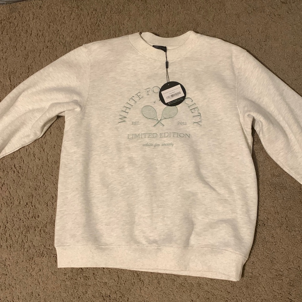 White fox boutique hoodie
